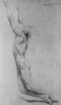 William-Adolphe Bouguereau : Study for The Flagellation of Christ